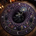 60*60cm / Chat Magique Violet (2)
