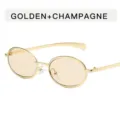 Gold Frame Champagne Lens
