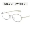 Silver Frame White Lens