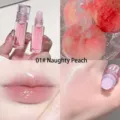 Fruit moisturizing lip oil with roller ball, clear glossy lip gloss for smooth lips. - 01# Little Peach