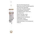 Wooden Wind Chime Outdoor Garden Hanging Decor with Aluminum Tubes and Metal Dolphin Pendants - Dolphin Disc (NO.59) / Length 60cm/Weight 100g