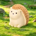 Mini resin hedgehog figurine, cute chubby micro landscape DIY garden decor ornament. - Chubby Little Hedgehog / 1# Sitting