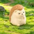 Cute miniature hedgehog figurine for micro landscape, moss garden DIY decor, resin toy. - Chubby Little Hedgehog / 4# Nuzzling 2