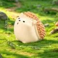 Cute chubby hedgehog figurine miniature micro landscape DIY garden decor desktop small ornament - Chubby Little Hedgehog / 7# Looking Up