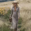 Elegant western style long sleeve fringe midi dress, v-neck slim fit suede dress for women. - S / Dresses / Silver Gray
