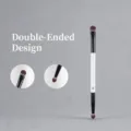 Doppelseitiger Make-up-Pinsel mit zwei Köpfen, schwarz-weißem Griff für präzises Lidschatten-Verblenden. - E6 Kleiner Doppelend-Detailpinsel (Ohne Box)
