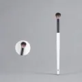 Flammenförmiger Lidschatten-Verblenderpinsel mit weißem und schwarzem Griff für Make-up. - E3 Lidschattenpinsel mit Weißem Griff und Flammenform