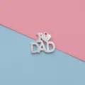 Ανοξείδωτο Ατσάλι I DAD Κρεμαστό DIY Αξεσουάρ Κοσμημάτων Δώρο Ημέρας του Πατέρα - Χρώμα Ατσαλιού