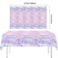 Eintags PE wasserdichte Laser Party Tischdecke, holografische Geburtstag Tischabdeckung - Hexen Tischdecke / 137x274cm