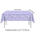 Wasserdichte PE holografische Tischdecke mit Dämonenjäger Thema für Party Dekoration. - 137x274cm / Hellviolett