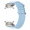Silicone Ocean Watch Band Replacement Strap Compatible with Samsung Galaxy Watch 7 Light Blue - Ultra 2 / Sky Blue