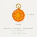 Orange slice pendant minimalist stainless steel gold plated jewelry accessory for bikini beach. - Pendant Only (Without Chain) / Orange Slice Pendant