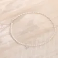 Collier de perles d'eau douce naturelles avec pendentif queue de poisson élégant. - Style 16