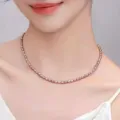 Délicat collier ras du cou en perles d'eau douce élégante chaîne de clavicule bijoux mode - Style 11