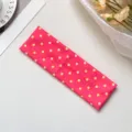 Red yellow polka dot yoga headband, elastic hair band for sports fitness and daily makeup use. - 15#Rose Pink