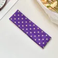 Purple polka dot yoga elastic headband, stylish sweat-absorbing hair band for sports and fitness. - Purple