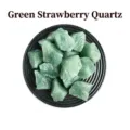 Quarzo fragola verde naturale pietra di cristallo grezza minerale per decorazione casa - Quarzo Fragola Verde / 1,5-3 cm (Confezione da 100g)