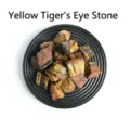 Pietra grezza naturale di occhio di tigre gialla campione minerale cristallo guarigione - Occhio di tigre / 1,5-3 cm (Confezione da 100g)