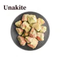 Pietra grezza di Unakite naturale cristallo minerale grezzo pietra curativa per arredamento - Unakite / 1,5-3 cm (Confezione da 100g)