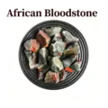Pietra grezza naturale di diaspro sanguigno cristallo minerale campione pietre per decorazione - Pietra del Sangue Africana / Misura 1,5-3 cm (100g)