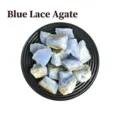 Pietra grezza di agata pizzo blu naturale campione di cristallo minerale per decorazione domestica. - Agata Blu Pizzo / Misura 3-5 cm (100g)