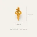 Stainless steel gold plated ice cream pendant DIY charm accessories for necklace. - Ice Cream Pendant
