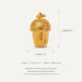 Gold plated stainless steel acorn pendant DIY charm fashion necklace jewelry accessory - Pine Cone Pendant