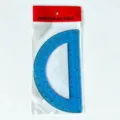 6-Zoll transparente blaue Kunststoff-Halbkreis-Geodreieck-Schulwinkelmesser für Mathematik. - 6-Zoll-Winkelmesser / Transparentes Blau