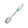 Serviteur à pâtes en acier inoxydable avec poignée antidérapante bleue et blanche cuisine - Cuillère à Pâtes / Bleu