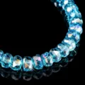 Blue faceted crystal glass rondelle beads 8x5mm diy handmade bracelet jewelry making accessory - 8x5mm 10 Pieces/Pack / Lake Blue (Dark Blue Lampwork)