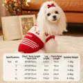 Suéter retro vintage para perros pequeños y gatos, ropa de punto abrigada con cuello polo. - XS / Rojo estilo Hong Kong