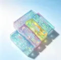 Transparent butter squishy toy set, glitter filled stress relief sensory toy for kids adults. - Transparent Ribbon Butter Bar / Single Box