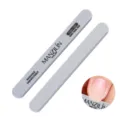 Professional double-sided nail file 100/180 grit emery board for manicure and nail art tools. - Grey Half Moon Sponge Nail File