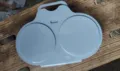 Mikrowelle Doppel Eierkocher Plastik Eier Dampfgarer Form Kueche Werkzeug grau - 1 Stück / Hellgrau