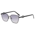 Men's polarized sunglasses with metal frame and gradient lenses for driving and fishing. - Black Frame Double Gray Photochromic Lens (Non-Polarized)