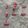 Artificial pumpkin berry branch simulation fruit home dining table decoration plant new year decor - Red