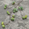 Artificial green foam pumpkin fruit branch for home dining table and party decoration style - Green