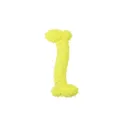 Yellow spike TPR dog chew toy with spiked texture for pet dental cleaning and daily playful fun. - Yellow