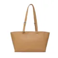 Borsa a spalla casual in pelle PU color cachi per donna, grande capacita per uso quotidiano. - Cioccolato