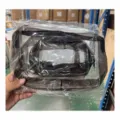 Clear PVC Toiletry Bag Waterproof Travel Cosmetic Organizer Transparent Storage Bags - Thickened 30 Wire Black Frosted 4-Piece Set