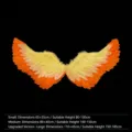 Ailes en plumes cosplay orange jaune forme d'hirondelle accessoires photo de scène - S / Orange & Jaune