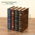 European vintage decorative faux book box storage container retro photography prop ornament - Style C Large