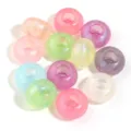 13mm perline acriliche foro grande colorate per braccialetto DIY accessori gioielli - 2# Blu Glitter