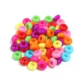 13mm Perline Acrilico Grande Foro Colorato DIY Braccialetto Gioielli Distanziatore Perle - 27# Colore Solido