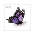Waterproof purple butterfly temporary tattoo sticker for fashion makeup party body art design. - CC-152