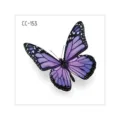 Waterproof purple butterfly temporary tattoo sticker cute body art makeup decal SKU - CC-153