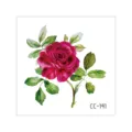 Waterproof rose flower temporary tattoo sticker, fresh floral body art for fashion photo. - CC-141