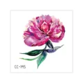 Waterproof pink peony temporary tattoo sticker for fashion photo art body makeup. - CC-145