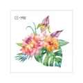 Waterproof watercolor floral temporary tattoo sticker, stylish floral body art design variant. - CC-148