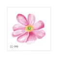 Waterproof pink watercolor flower temporary tattoo sticker, stylish body art and party accessory. - CC-149